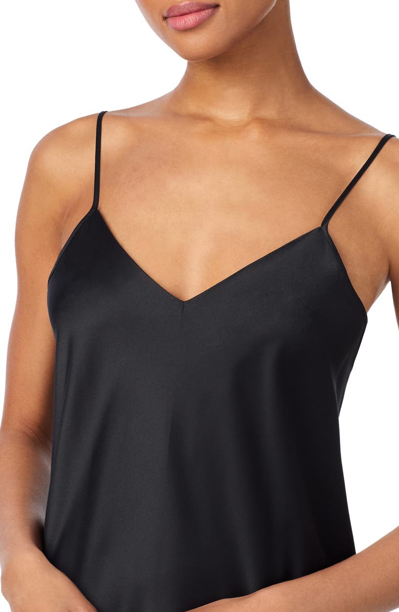 Lauren Ralph Lauren Sleeveless Satin Ballet Nightgown, Alternate, color, Black