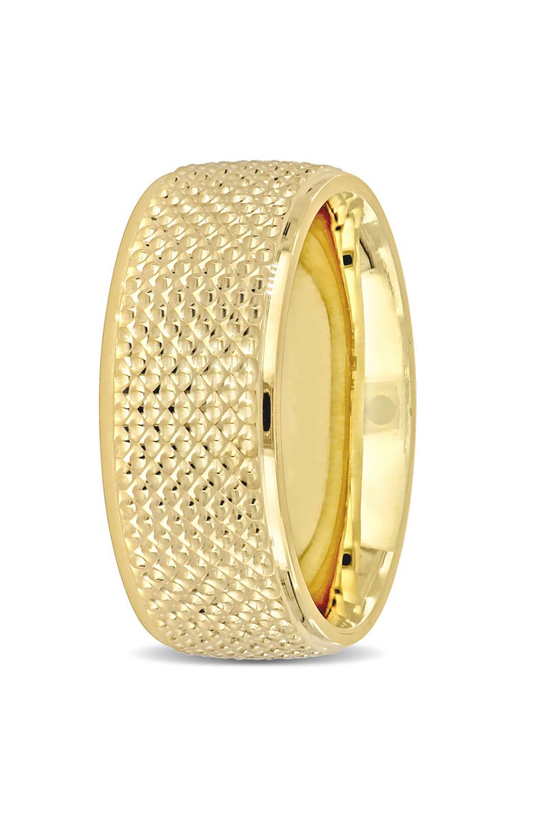 Julianna B. 8mm Geometric Pattern Wedding Band 14k, Alternate, color, 