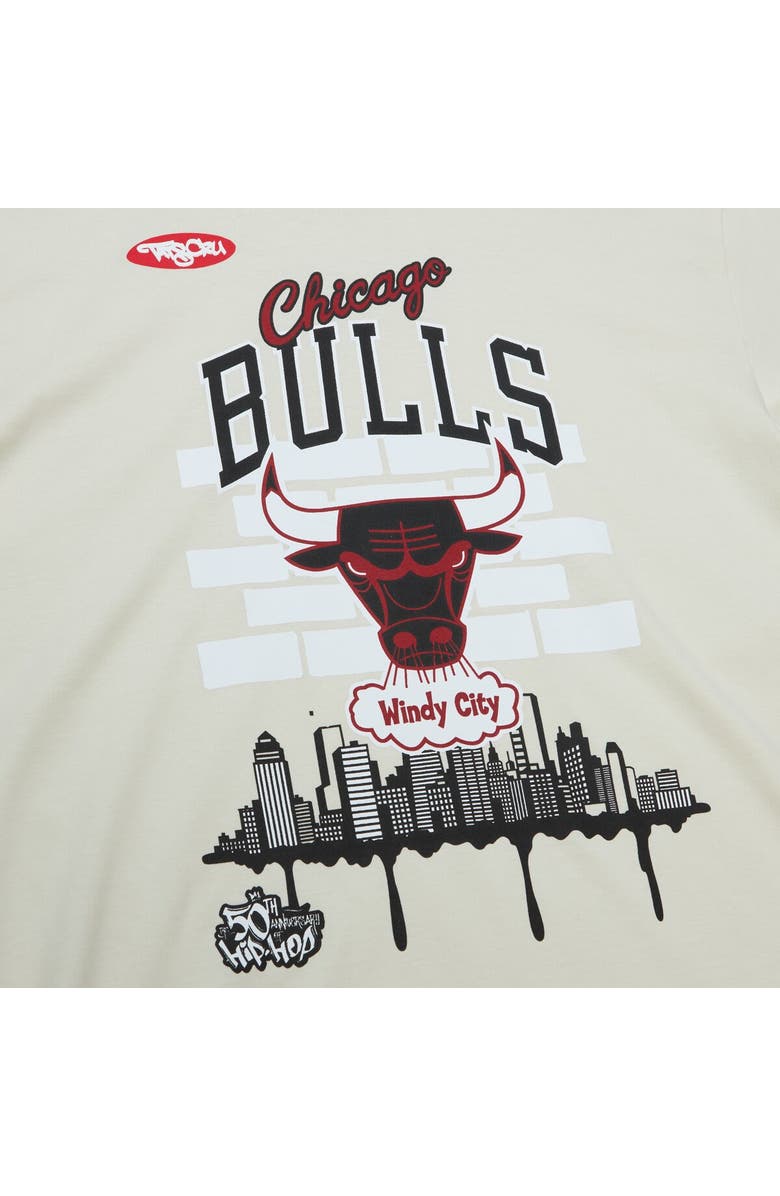 Mitchell & Ness Men's Mitchell & Ness x Tats Cru Cream Chicago Bulls Hardwood Classics City T-Shirt, Alternate, color, 
