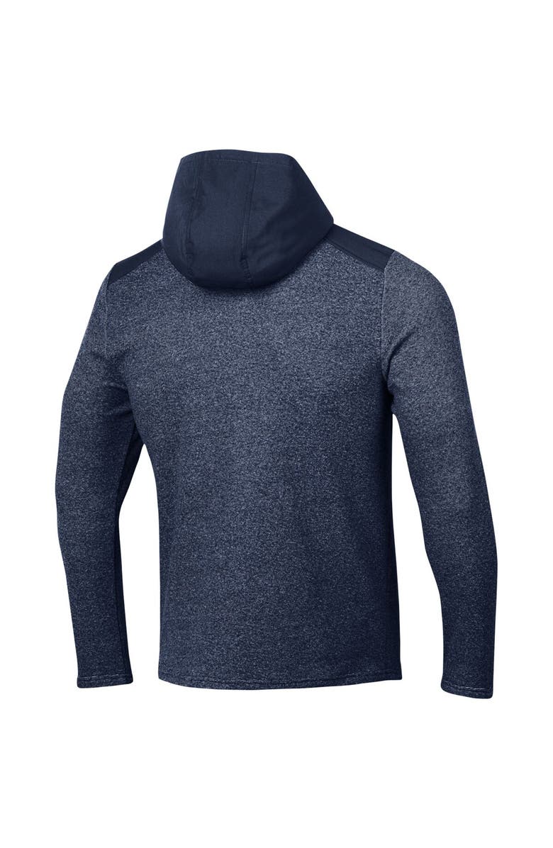 Under Armour Men's Under Armour Navy Auburn Tigers Survivor Fleece Hoodie Quarter-Zip Jacket, Alternate, color, Navy