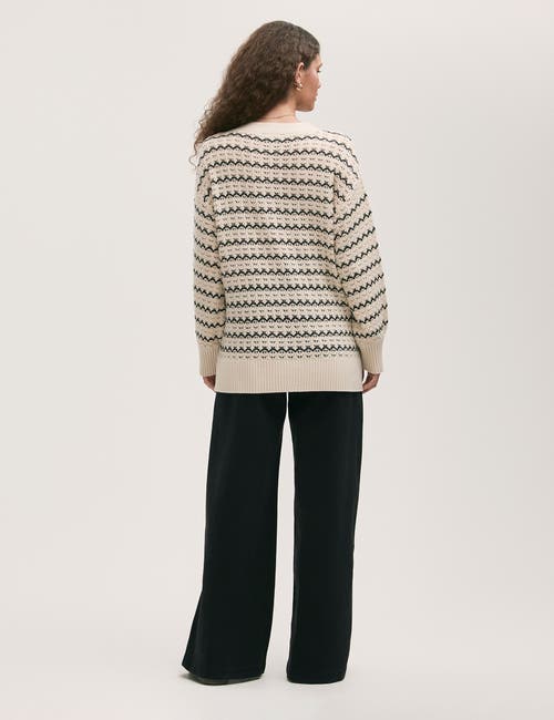 Finery London Alena V-neck Crochet Cardigan In White