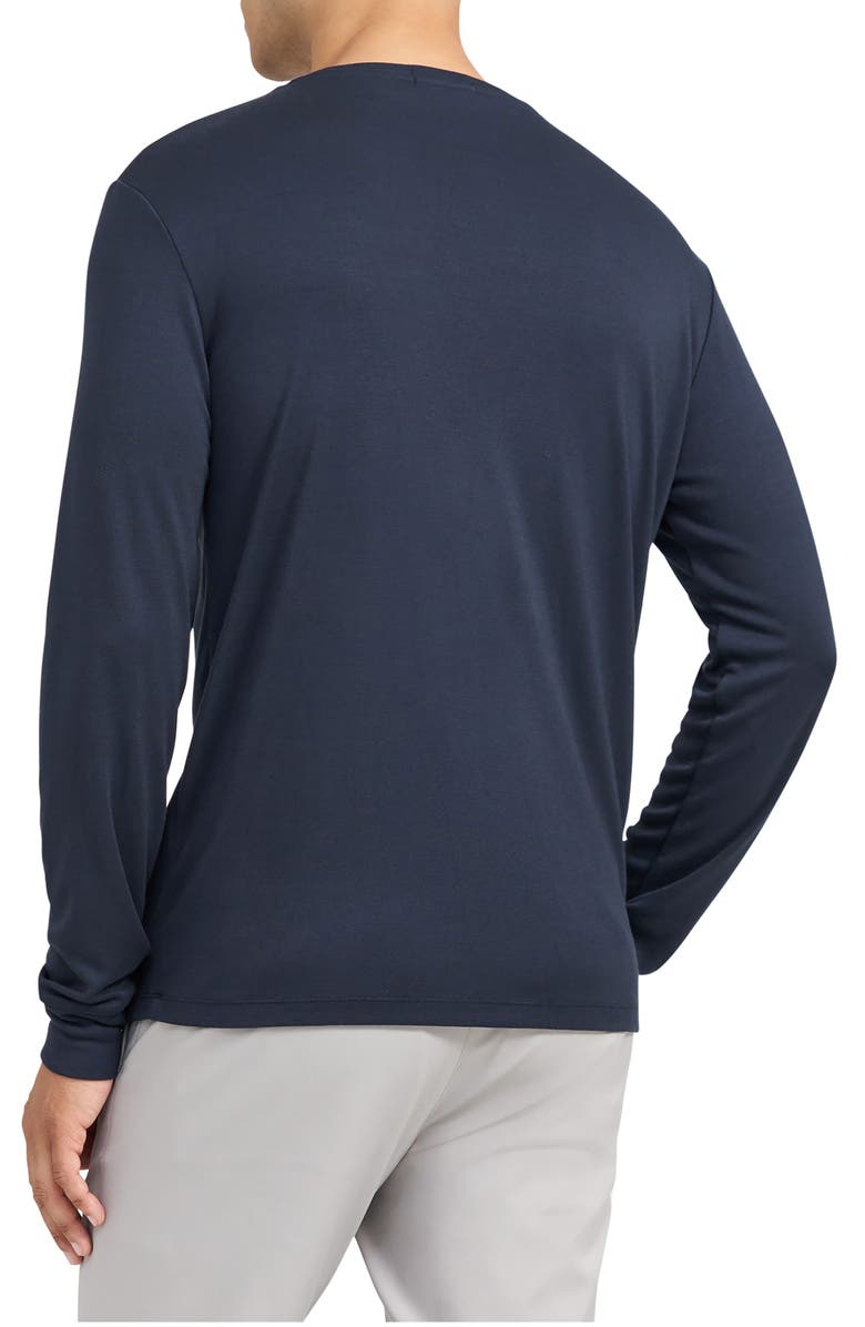 Theory Essential Anemone Long Sleeve T-Shirt, Alternate, color, Baltic