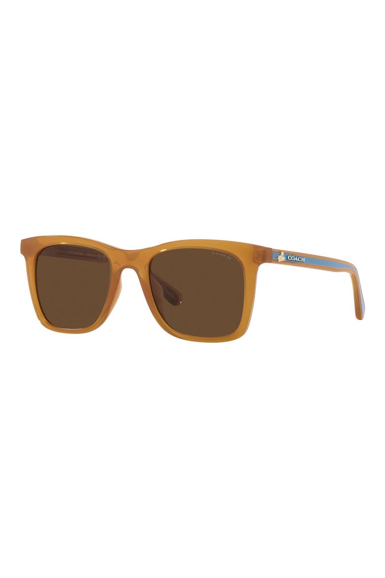 51mm Gradient Square Sunglasses, Alternate, color, YELLOW