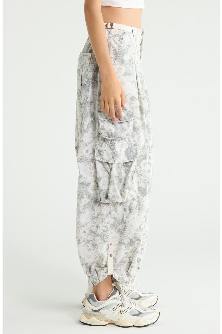 Charmer Floral Cotton Blend Utility Pants, Alternate, color, CAMO FLORAL IVORY