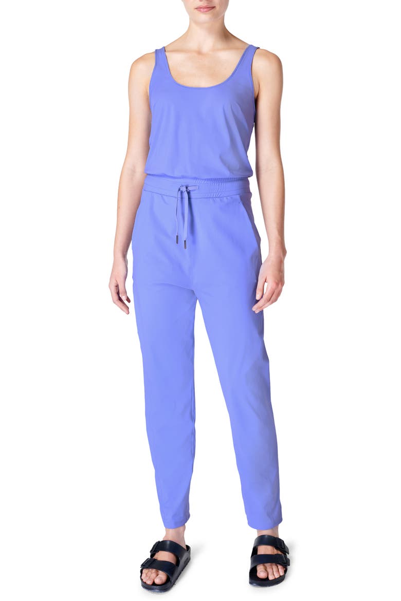 Explorer Sleeveless Jumpsuit, Main, color, CRNFLWR BL