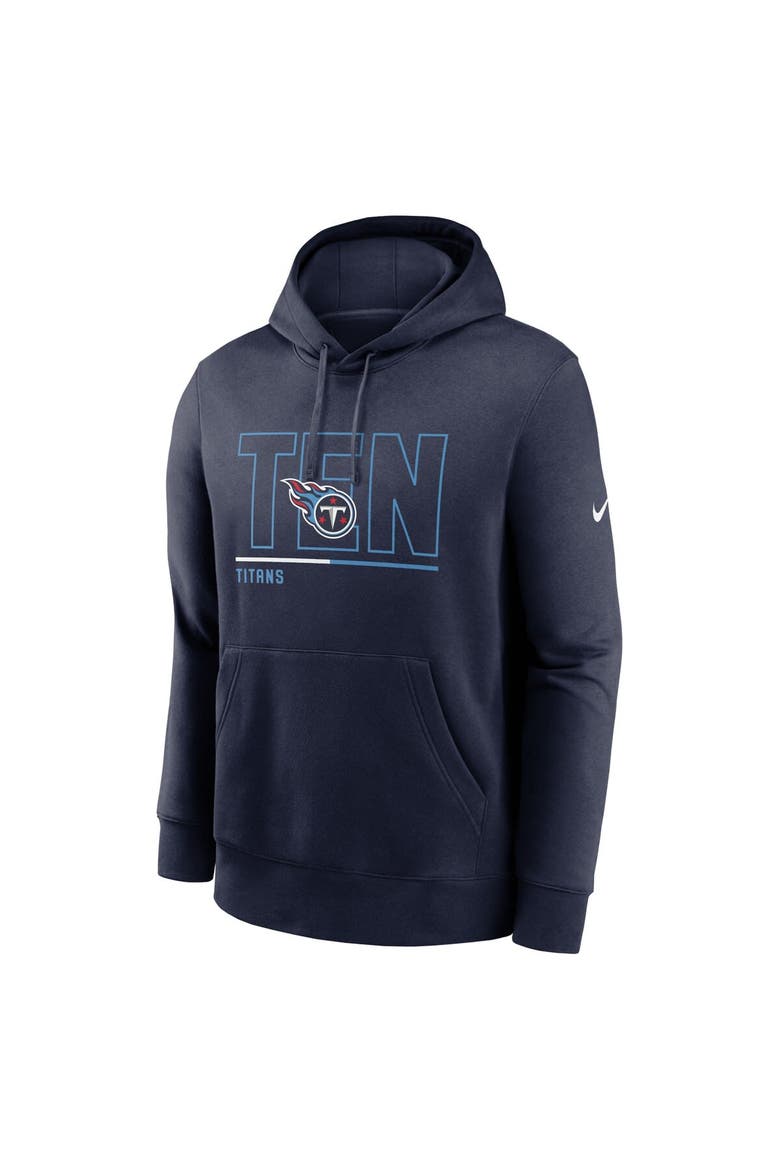 Men's Nike Navy Tennessee Titans City Code Club Fleece Pullover Hoodie, Alternate, color, Navy