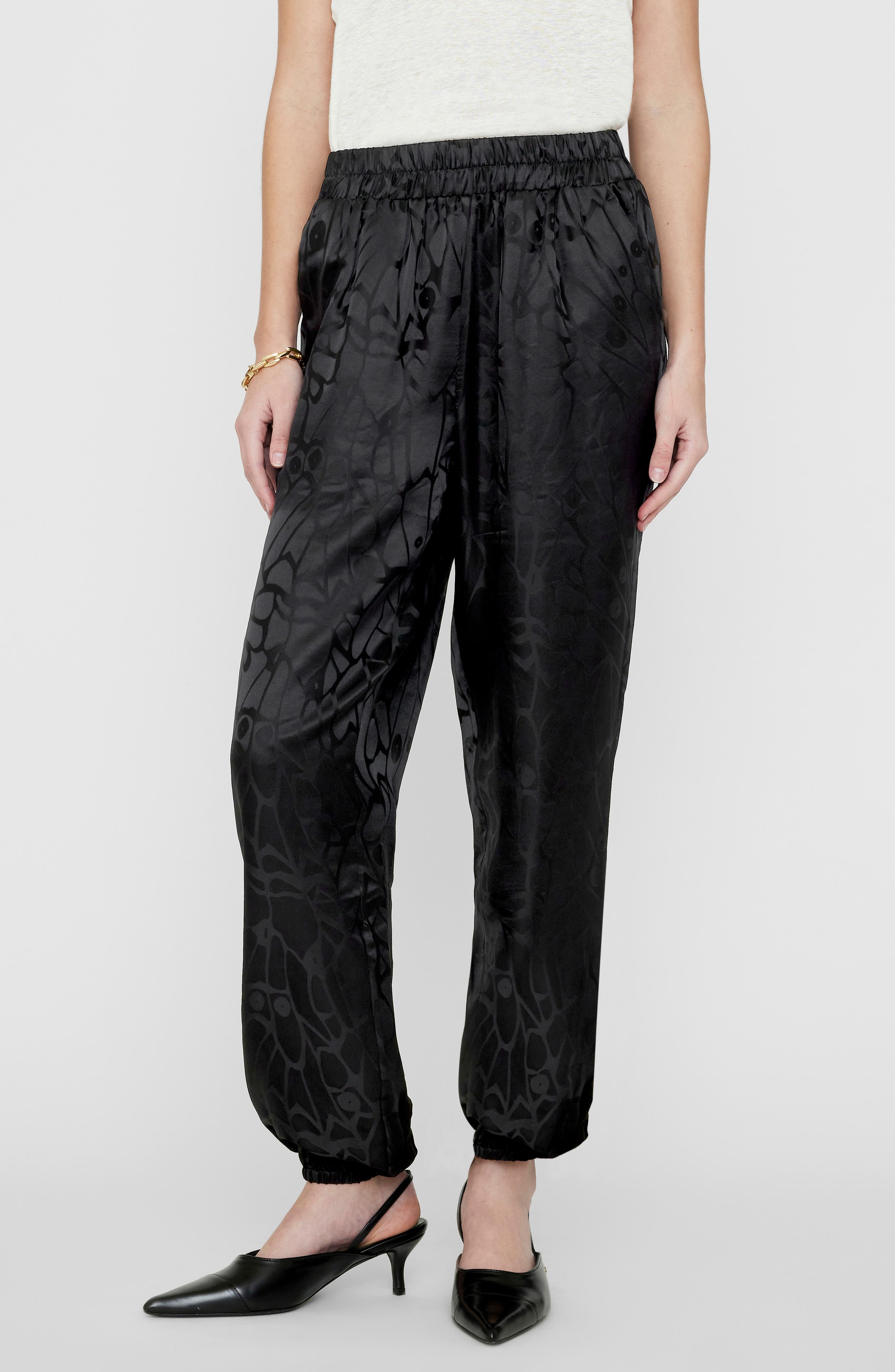 Logan Silk Jacquard Joggers