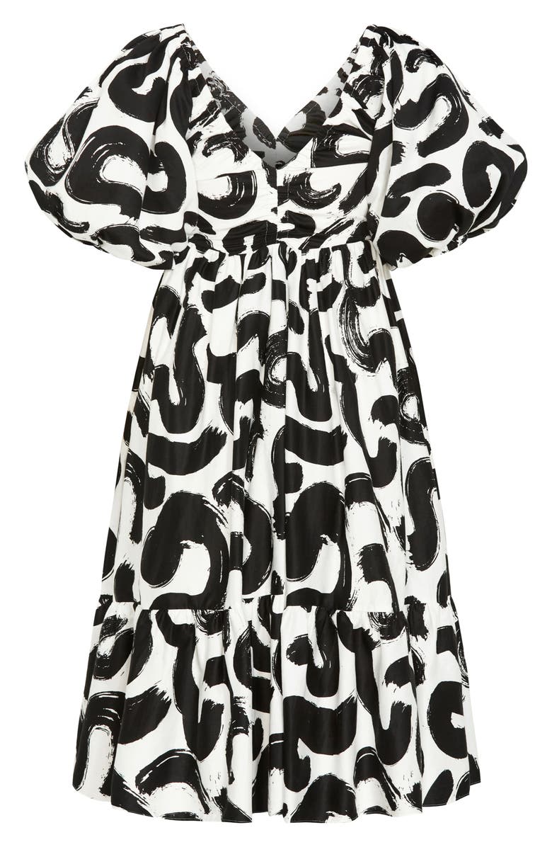 City Chic Jana Print A-Line Dress, Alternate, color,