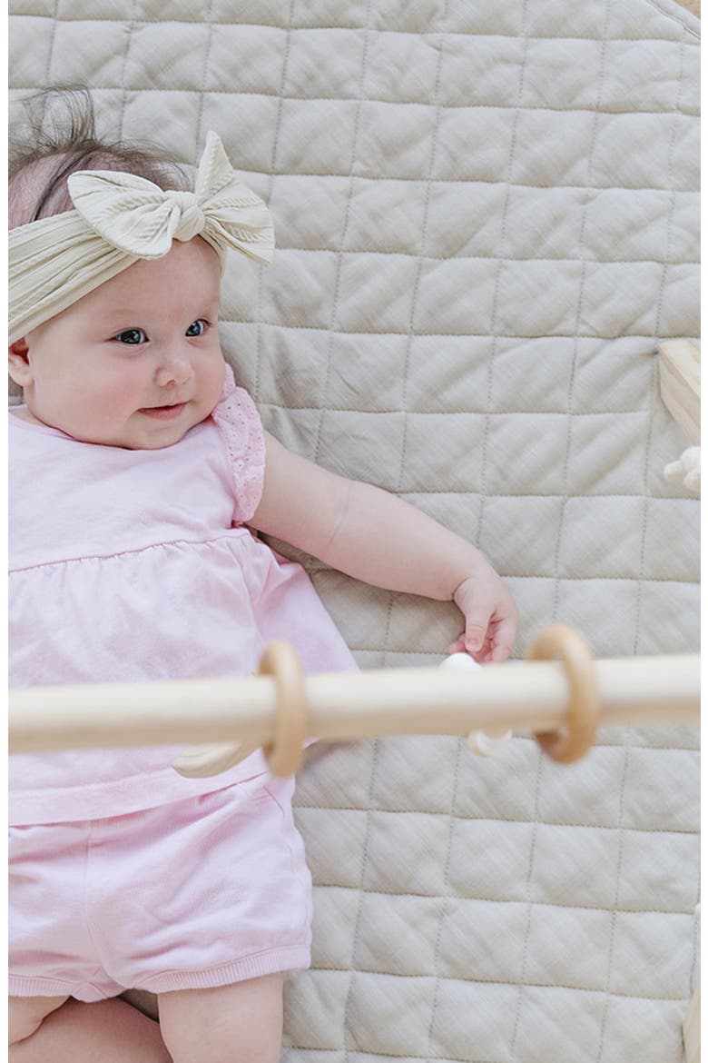 Linen Round Play Mat, Alternate, color, TAUPE