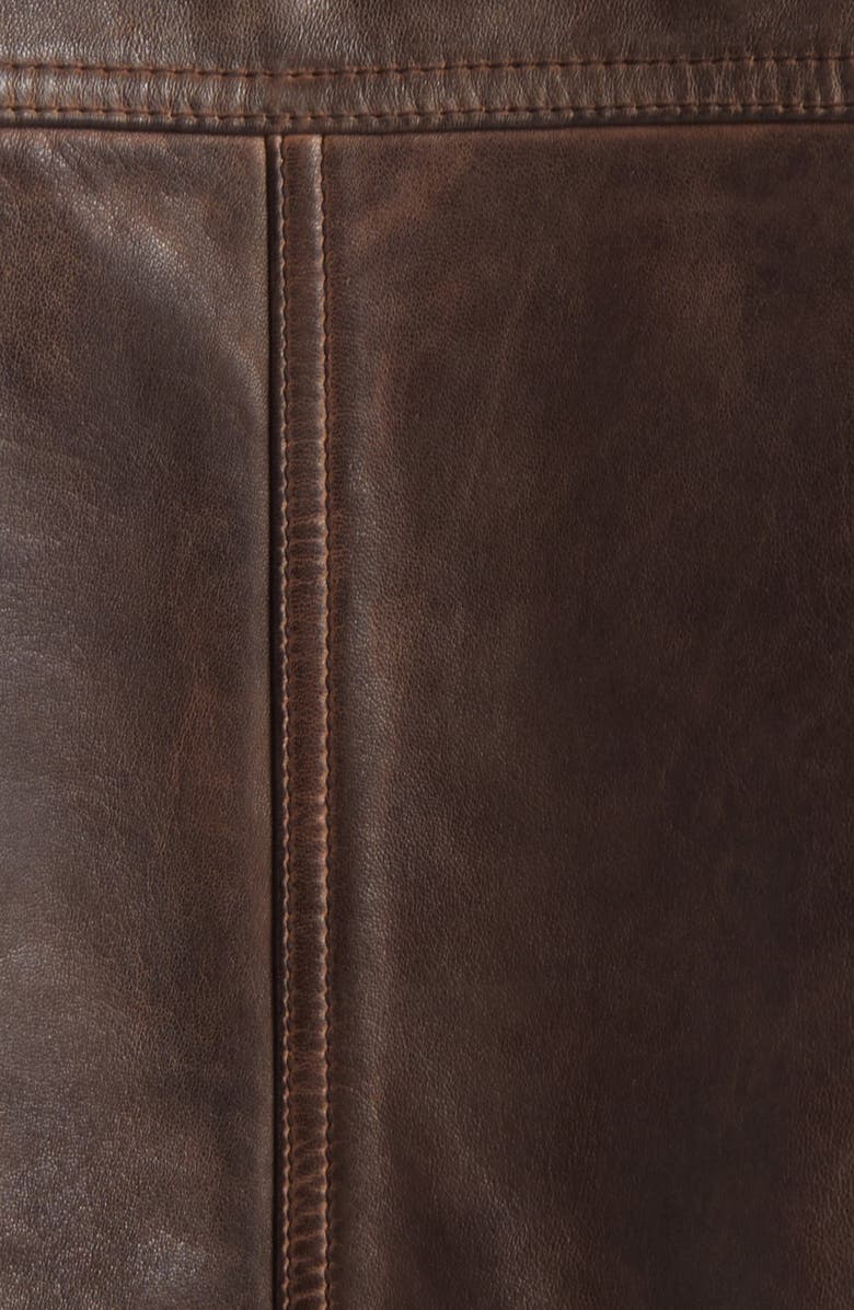 Treasure & Bond Leather Bomber Jacket, Alternate, color,