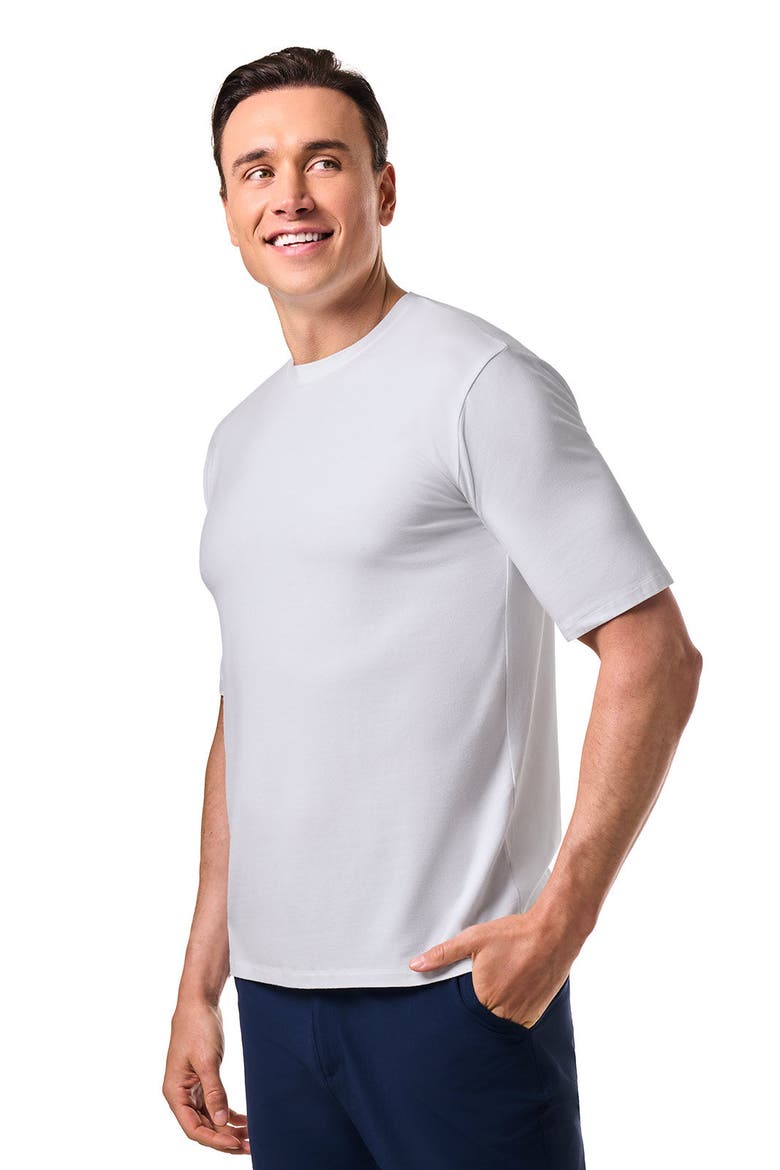 Men's Morada Short Sleeve T-Shirt, UPF 50+ Sun Protection, Alternate, color, White