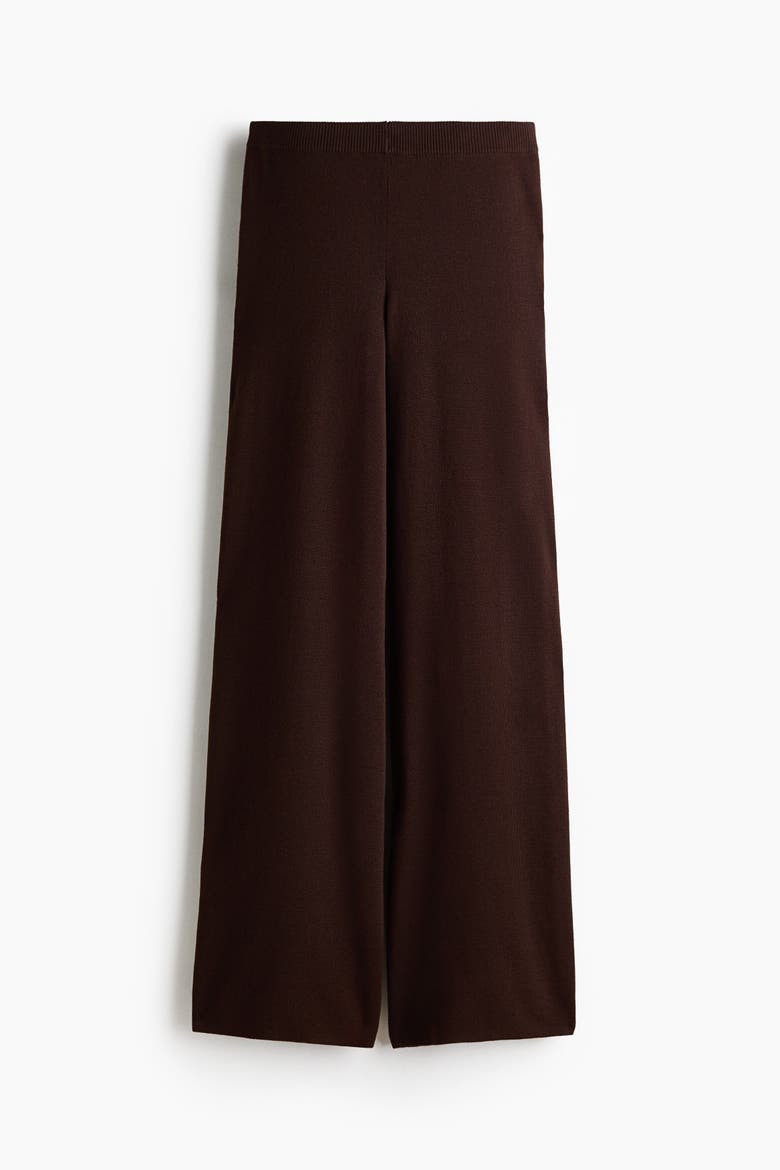 Fine-knit Trousers, Alternate, color, Dark brown