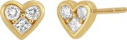 Bony Levy Simple Obsession Diamond Heart Earrings