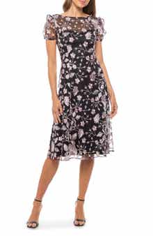 Marina Floral Embroidered Dress