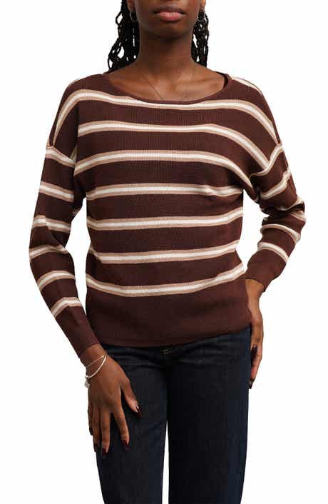 Striped Waffle Knit Sweater