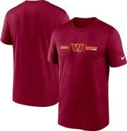 Nike Men's Nike Burgundy Washington Commanders Horizontal Lockup Legend T-Shirt