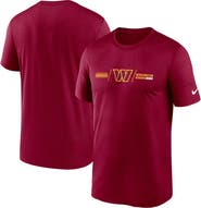 Nike Men's Nike Burgundy Washington Commanders Horizontal Lockup Legend T-Shirt