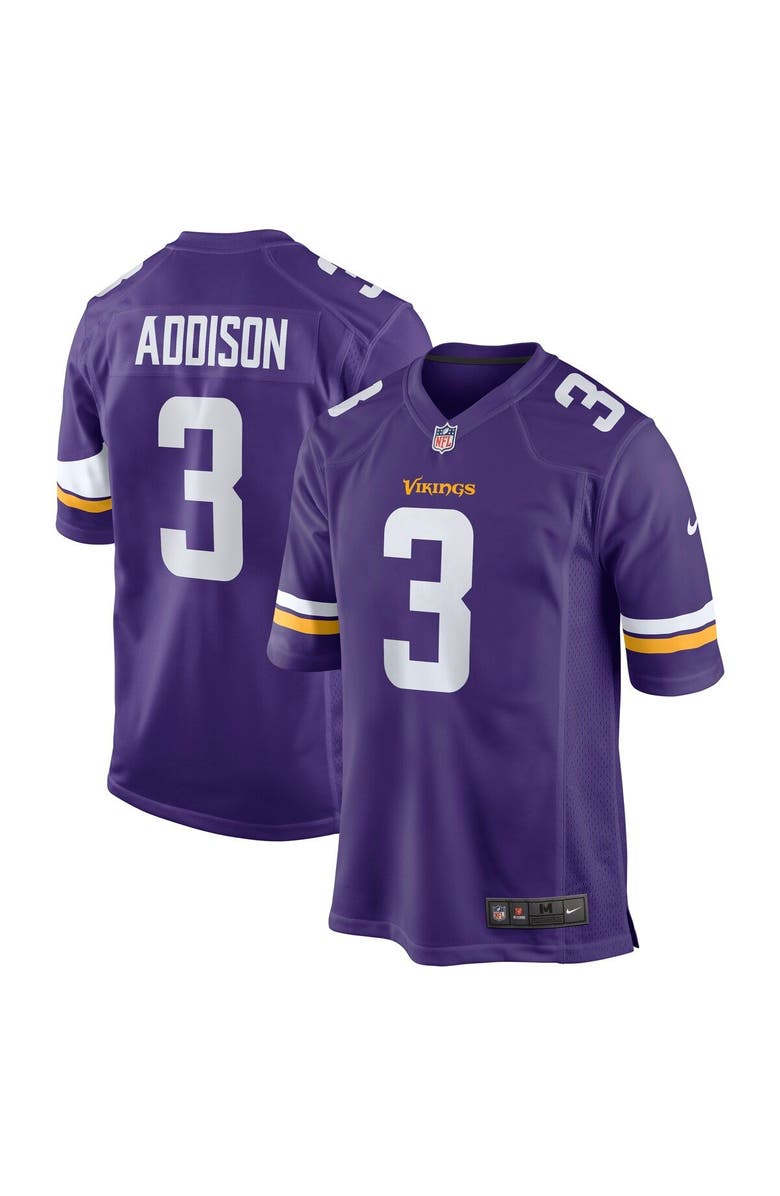 Nike Men's Nike Jordan Addison Purple Minnesota Vikings 2023 NFL Draft First Round Pick Game Jersey, Main, color, Purple