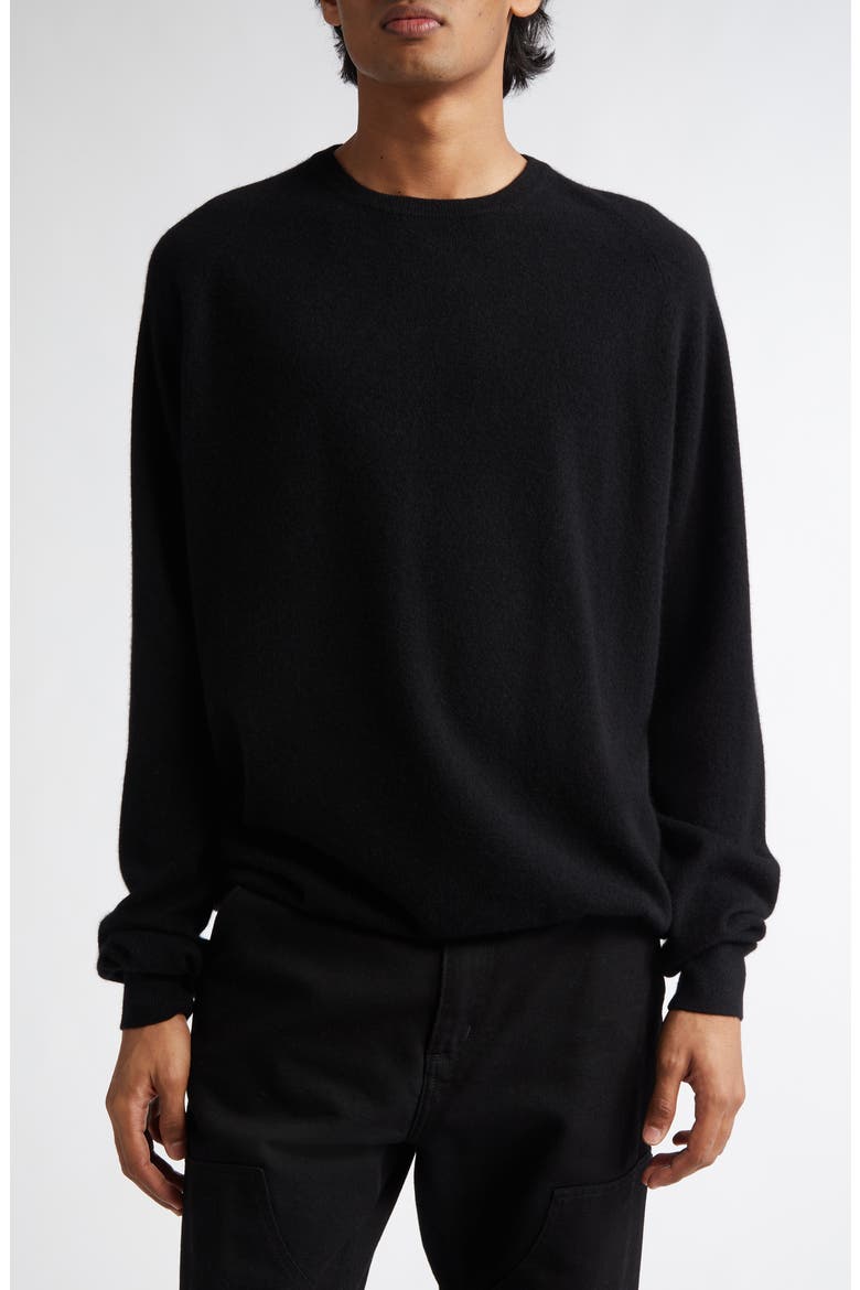 Cashmere Crewneck Sweater, Main, color, BLACK