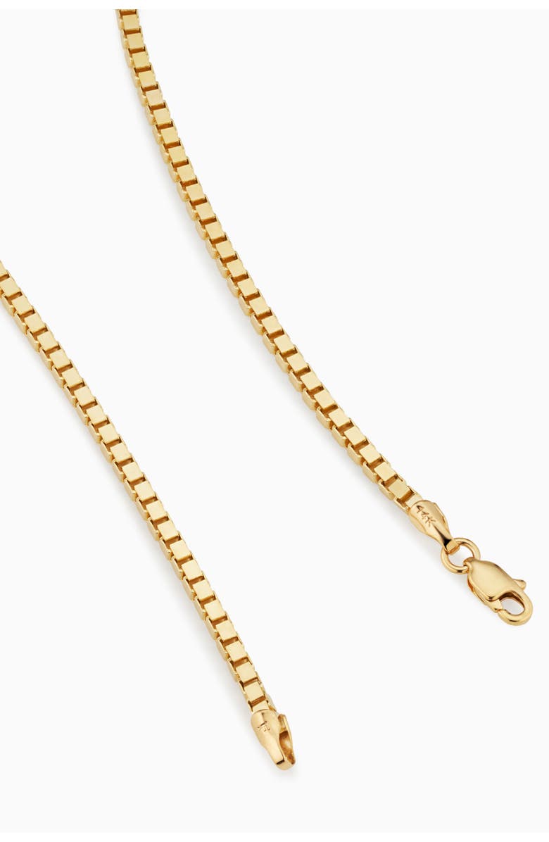 Oradina 14K Gold Bodega Box Bracelet, Alternate, color, Yellow Gold