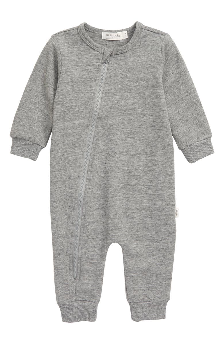 MILES THE LABEL miles baby Asymmetrical Zip Romper, Main, color, 