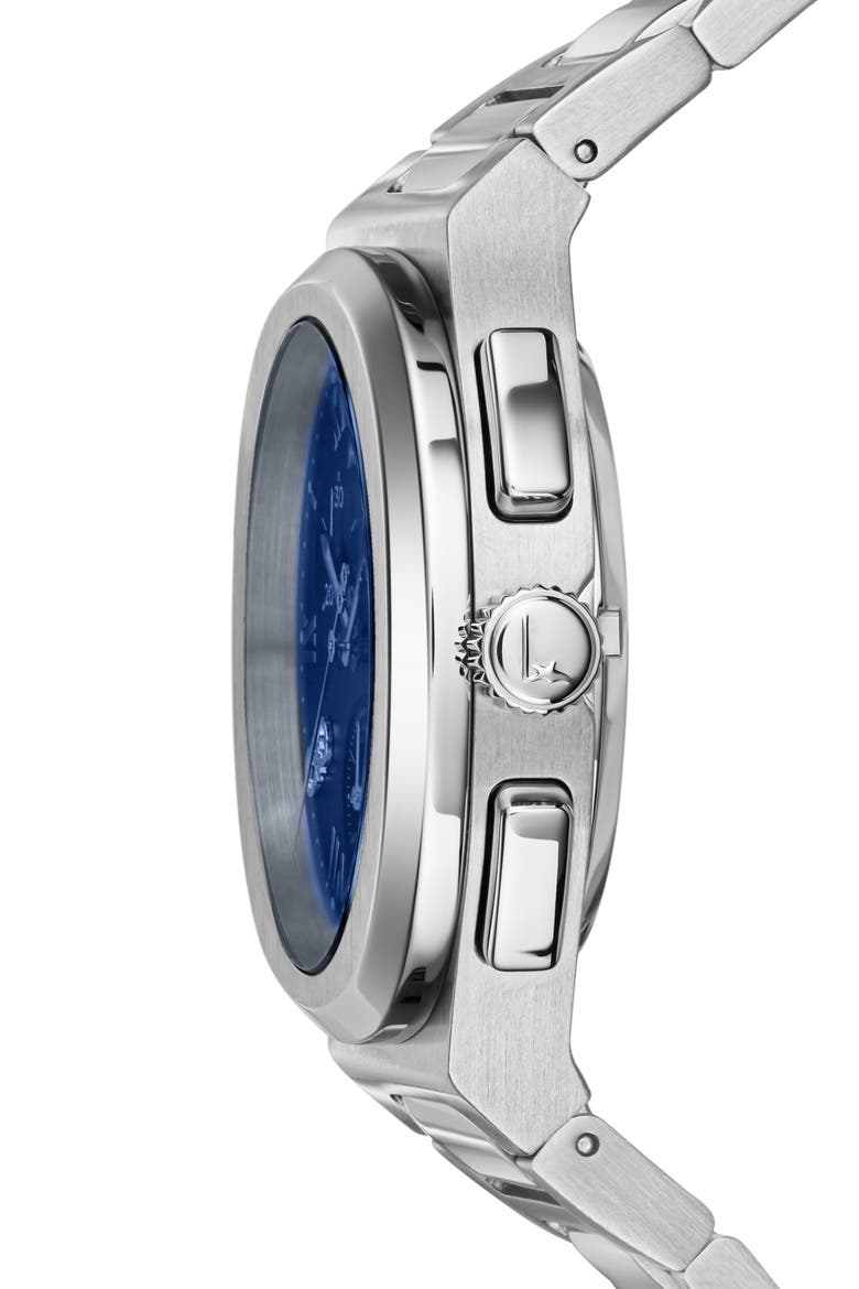 Elliptical Chronograph Bracelet Watch, 38mm, Alternate, color, STAINLESS STEEL