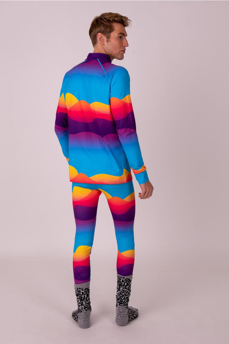 Baselayer Top - Mambo Sunset Mens, Alternate, color, multi-colour