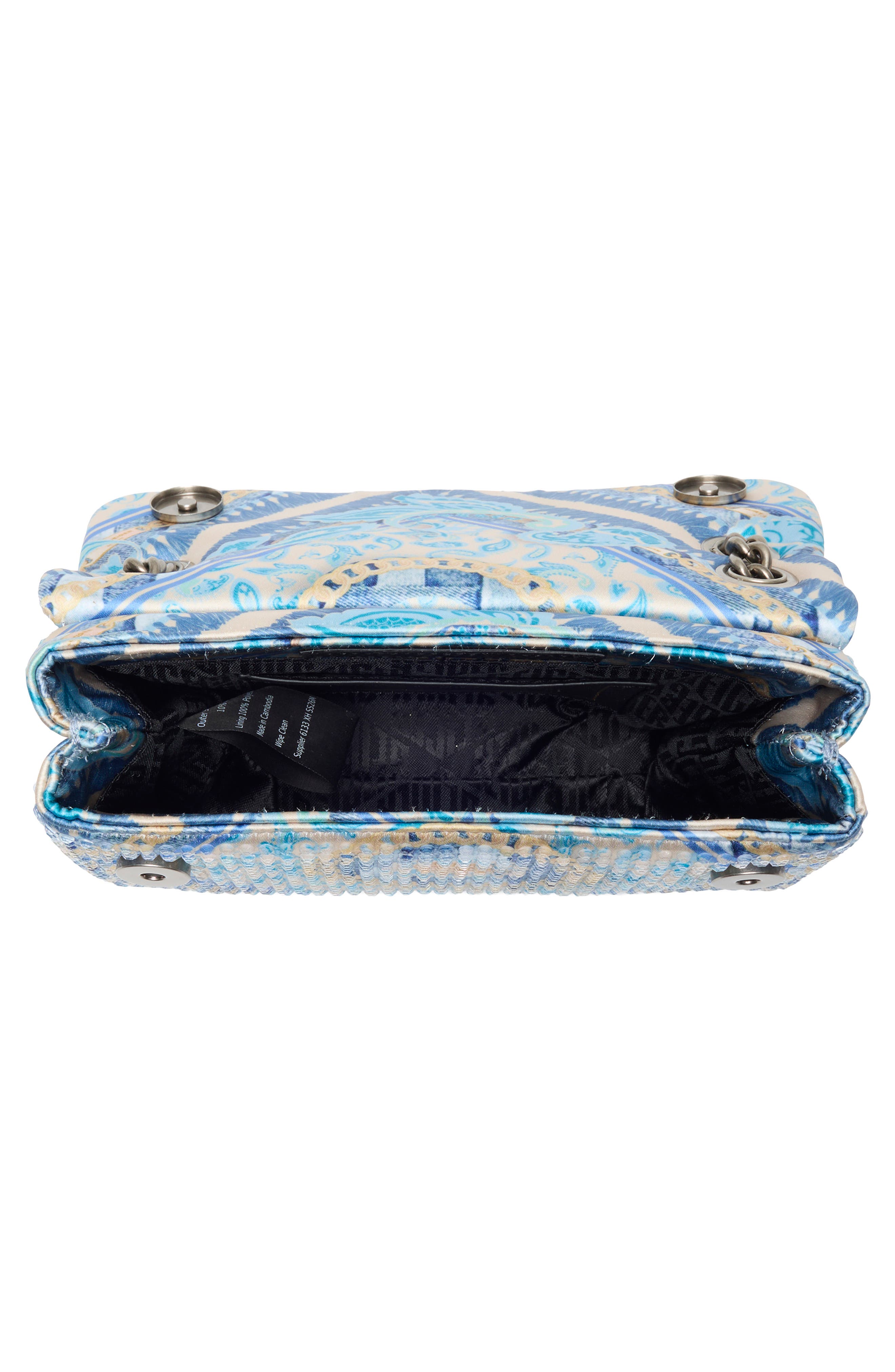 Kurt Geiger London Mini Brixton Fabric Crossbody Bag, Alternate, color, Light/Pastel Blue