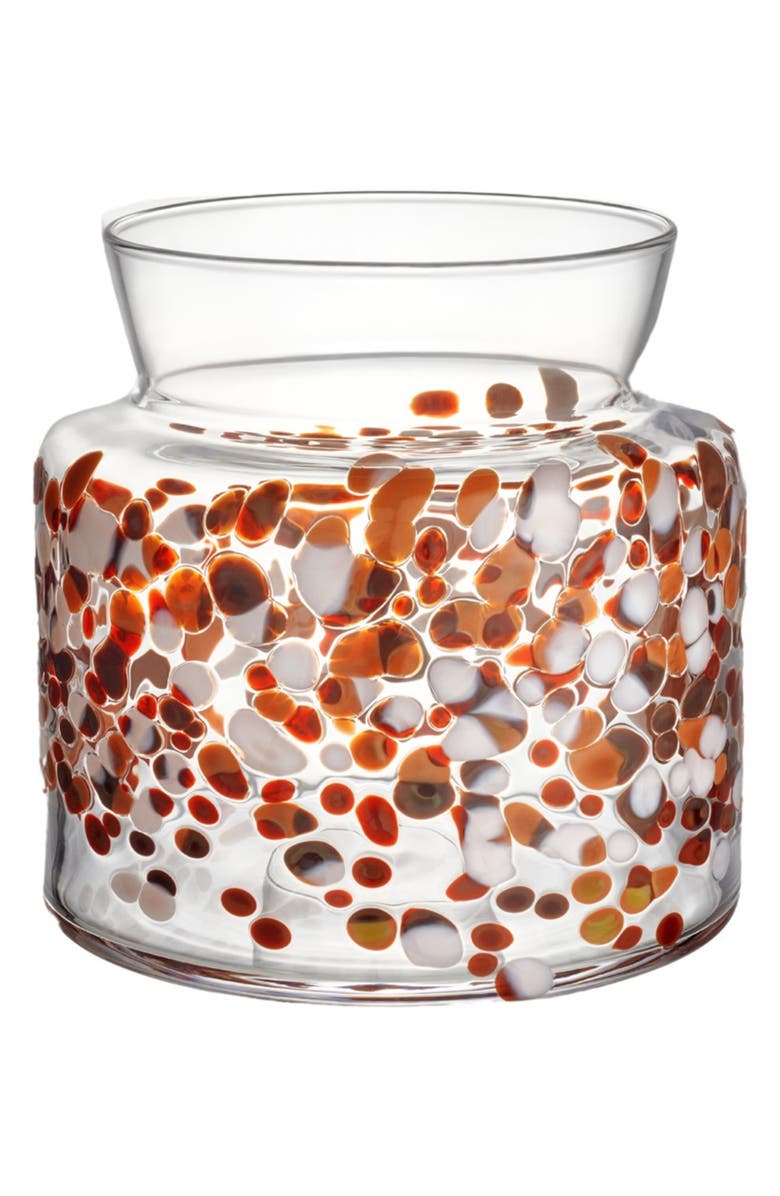 Kosta Boda Meadow Fall Wide Vase, Main, color, Red Multi