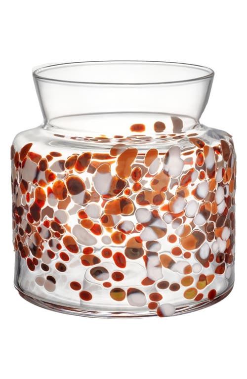Kosta Boda Meadow Medium Fall Colors Vase In Red Multi