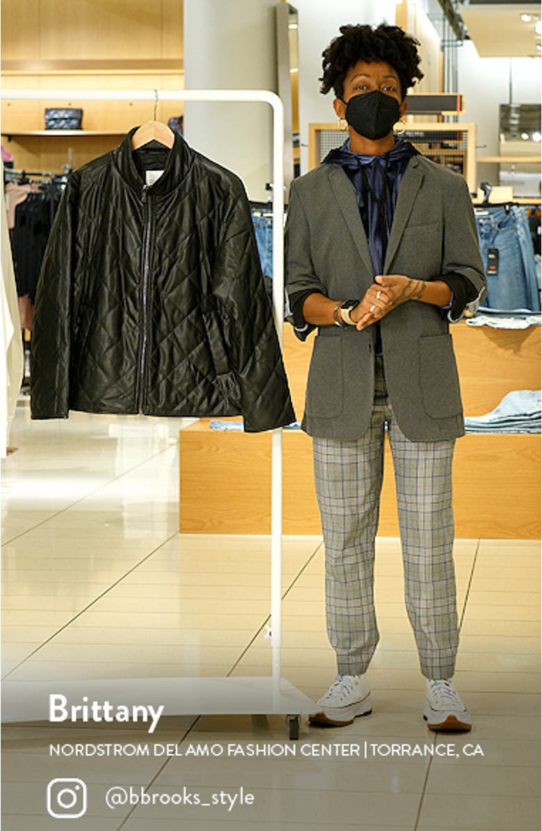 Quilted Faux Leather Jacket, sales video thumbnail