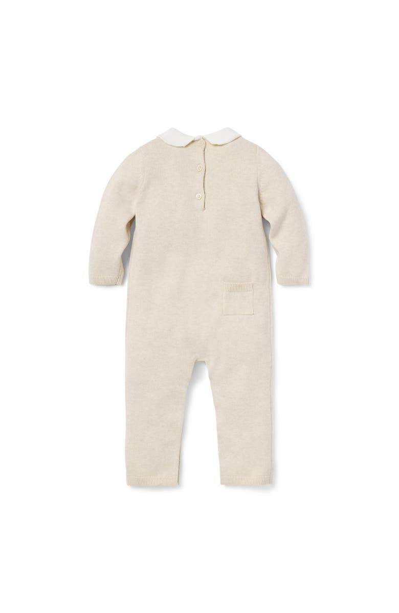 Janie and Jack Baby Fox One-Piece, Alternate, color, Beige