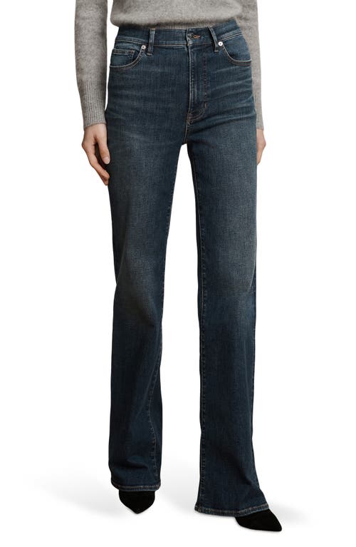 Veronica Beard Crosbie High Waist Slim Wide Leg Jeans In Blue