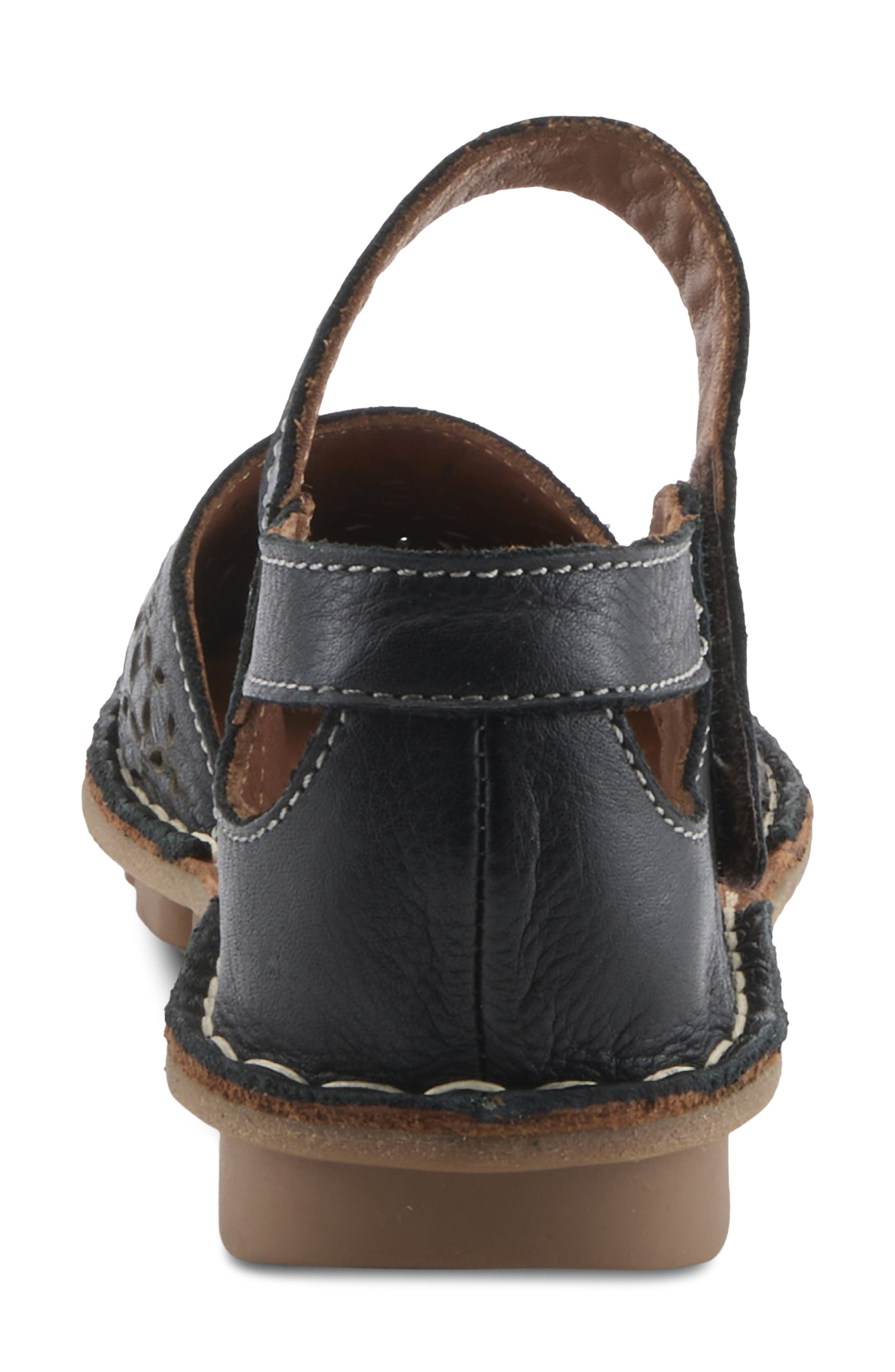 Spring Step Canoya Flat, Alternate, color, Black