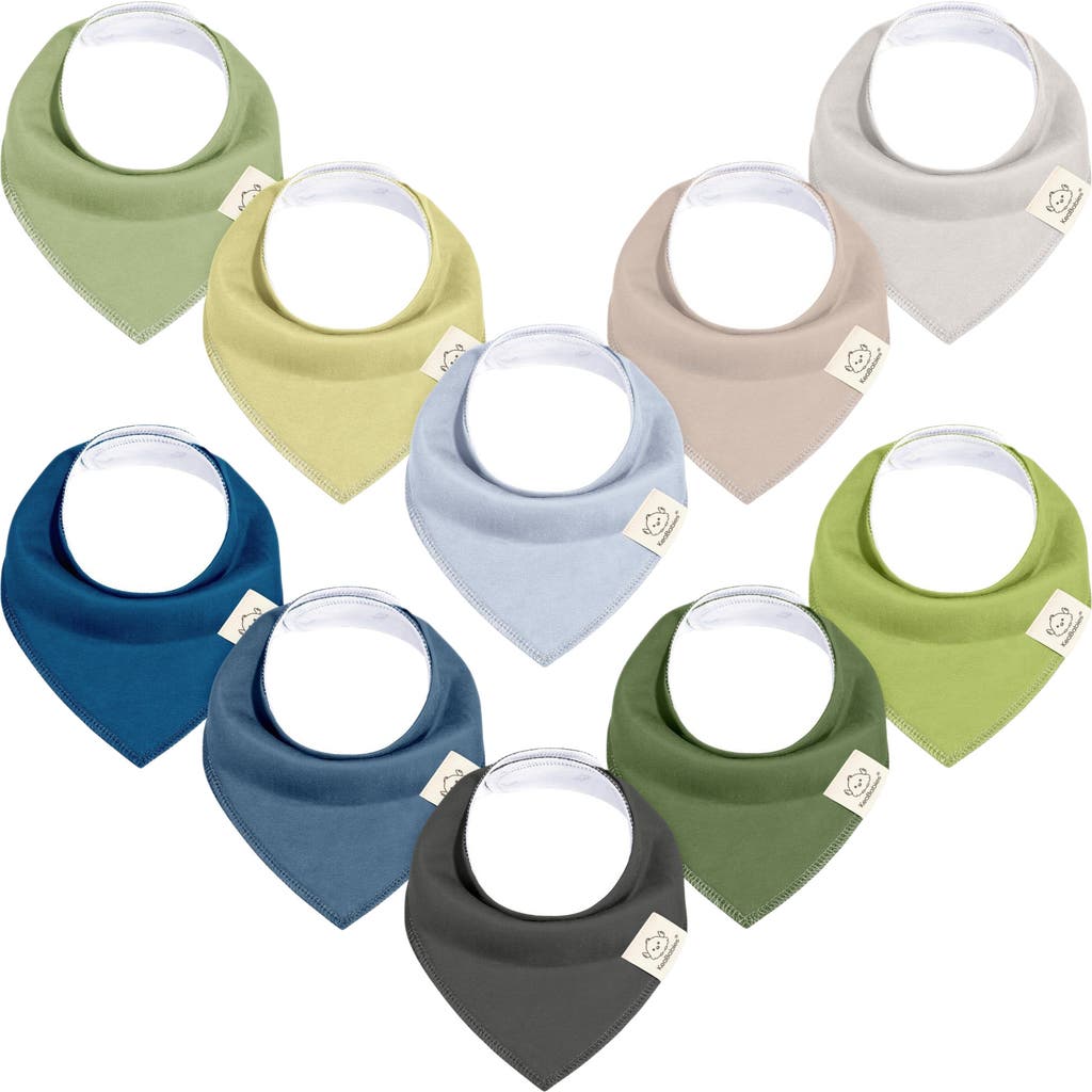KeaBabies 10-Pack Organic Bandana Bibs in Brave  product