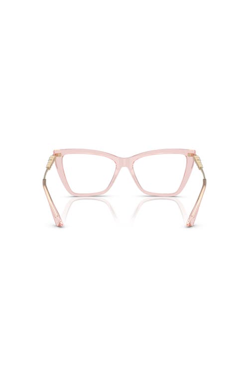 Jimmy Choo 53mm Cat Eye Optical Glasses In Pink