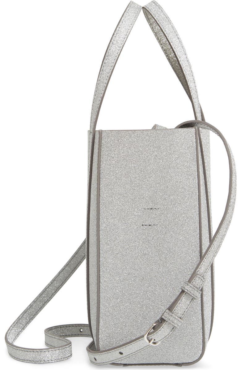Balenciaga Extra Extra Small Everyday Glitter Leather Tote, Alternate, color,