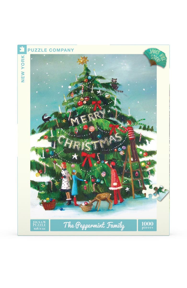 NEW YORK PUZZLE COMPANY The Peppermint Family 1000 Piece Puzzle, Main, color, NO COLOR