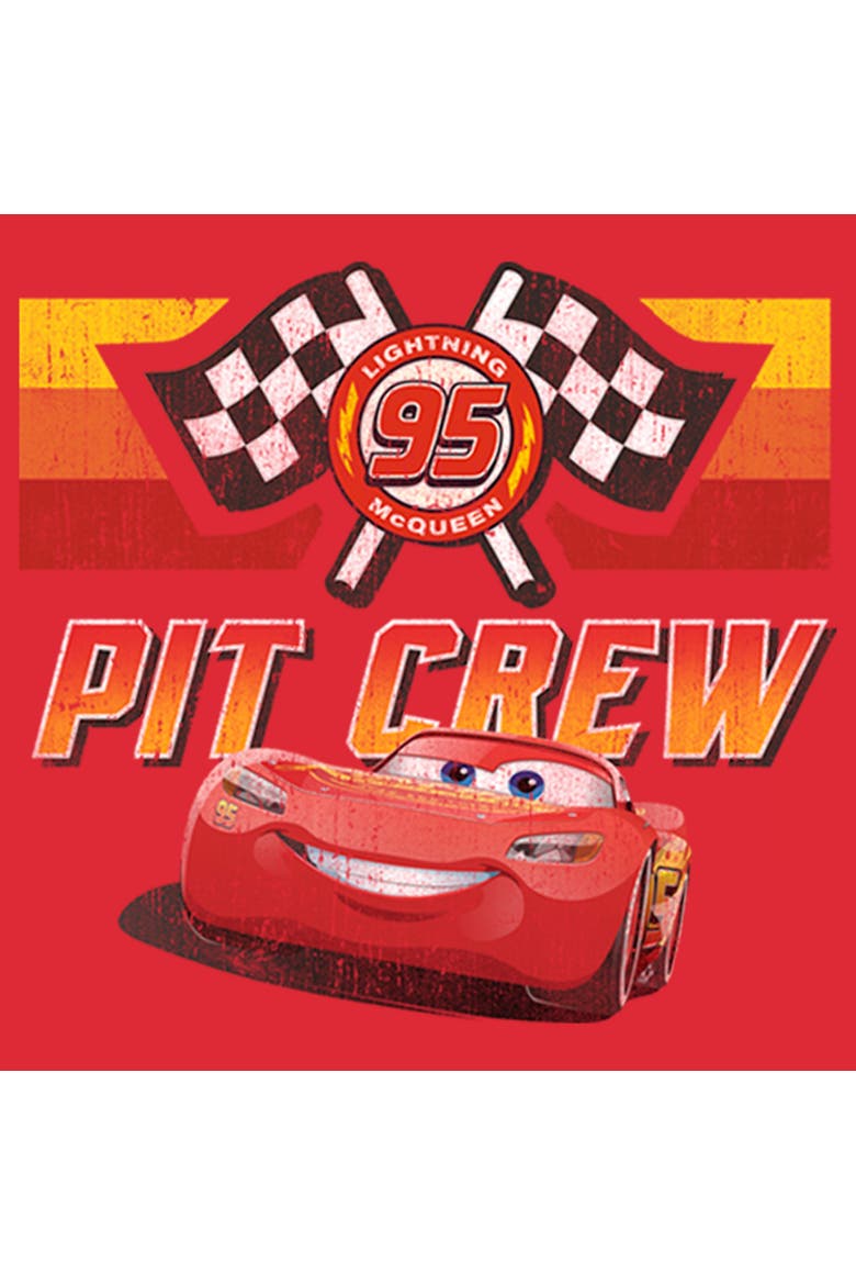 Men's Cars Pit Crew Team  Graphic T-Shirt, Alternate, color, Red Heather