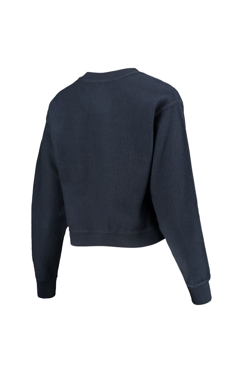 LEAGUE COLLEGIATE WEAR Women's League Collegiate Wear Navy Penn State Nittany Lions Corded Timber Cropped Pullover Sweatshirt, Alternate, color, 