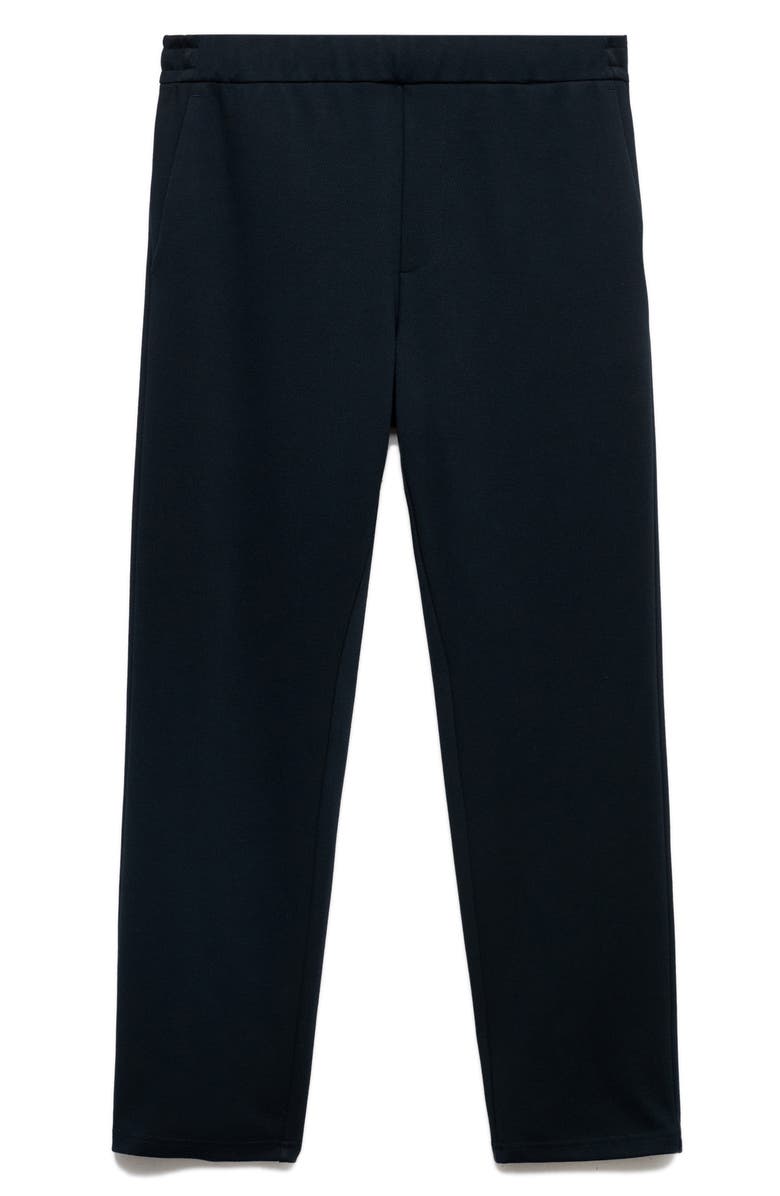 MANGO Technical Structured Joggers, Alternate, color, Navy