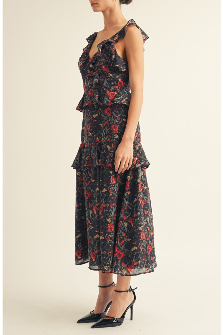 Forever Print Sleeveless Maxi Dress, Alternate, color, RED FLORAL