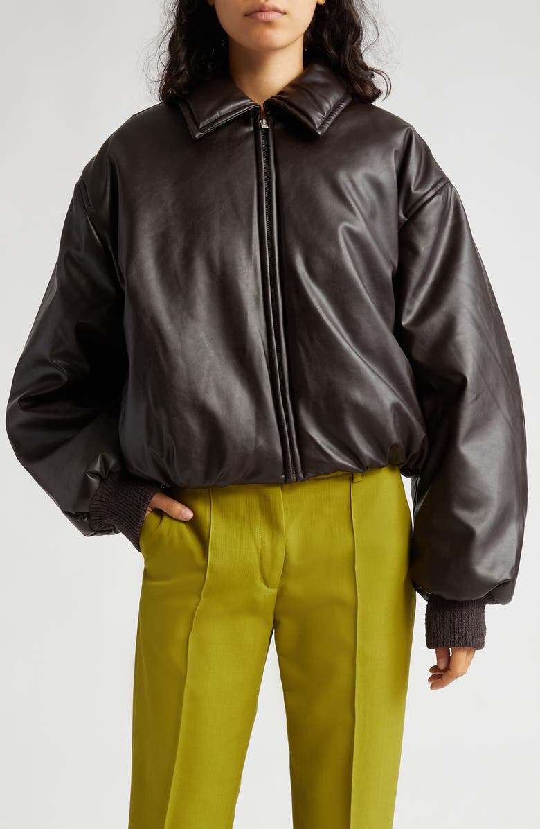 Acne Studios Onnea Coated Bomber Jacket, Main, color,