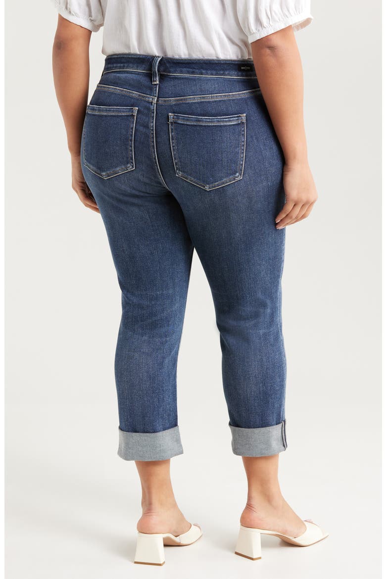 Charlie Cuffed Mid Rise Crop Slim Jeans, Alternate, color, WELLS