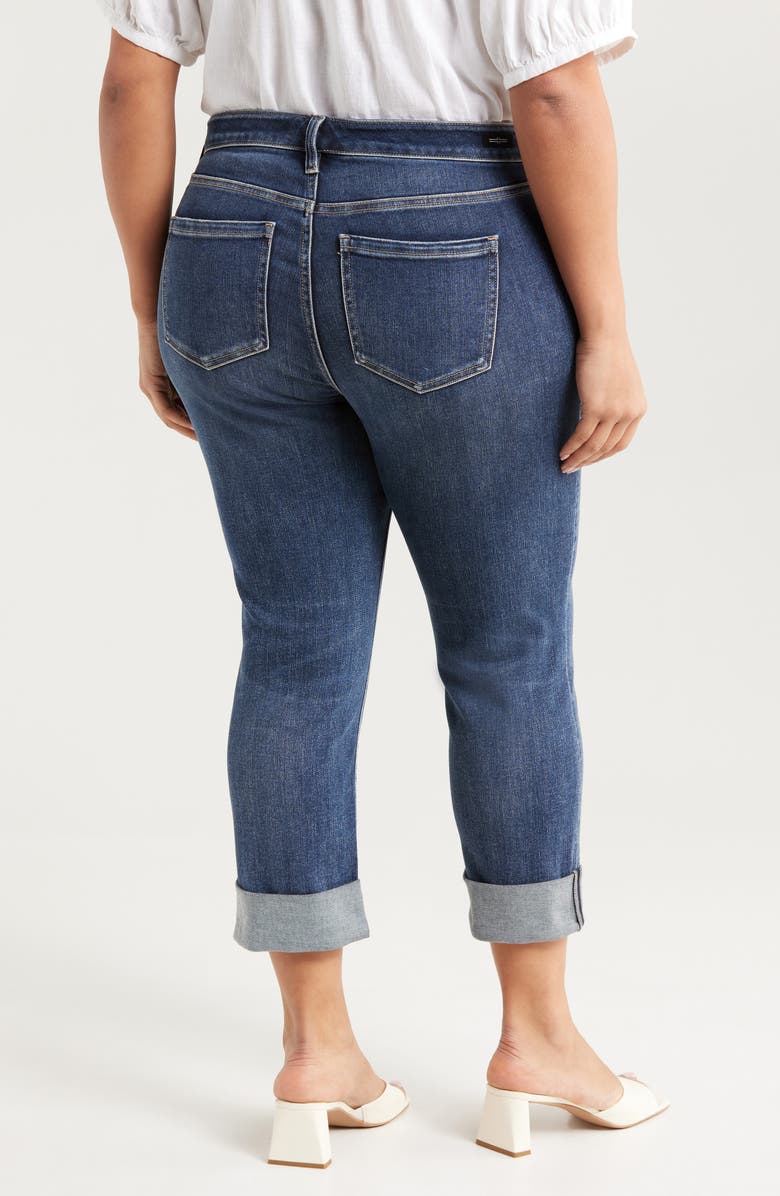 Liverpool Los Angeles Charlie Cuffed Mid Rise Crop Slim Jeans, Alternate, color,