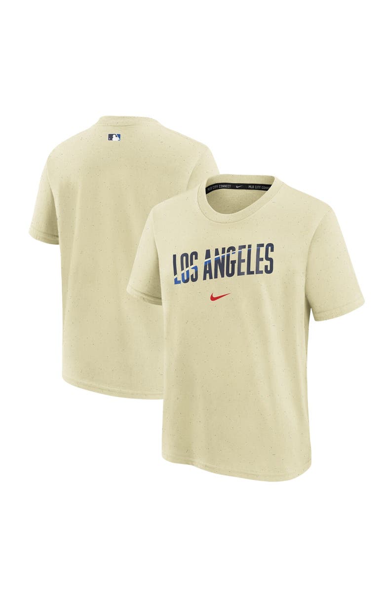 Nike Youth Nike Cream Los Angeles Dodgers 2024 City Connect Legend Performance T-Shirt, Alternate, color, 