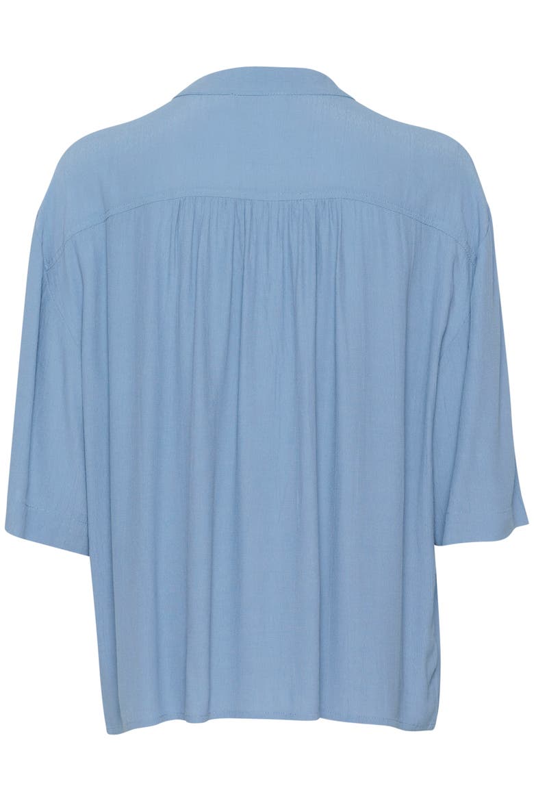 Layna Half Sleeve Loose Fit Shirt, Alternate, color, Coronet Blue