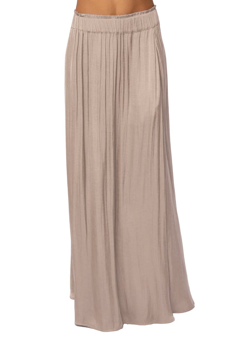 River Satin Maxi Skirt, Main, color, Beige