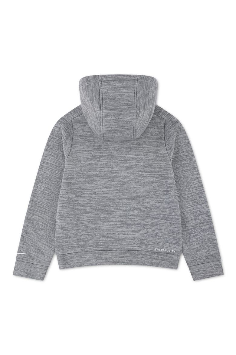 Kids' Therma-FIT Art Hoodie, Alternate, color, DARK GREY