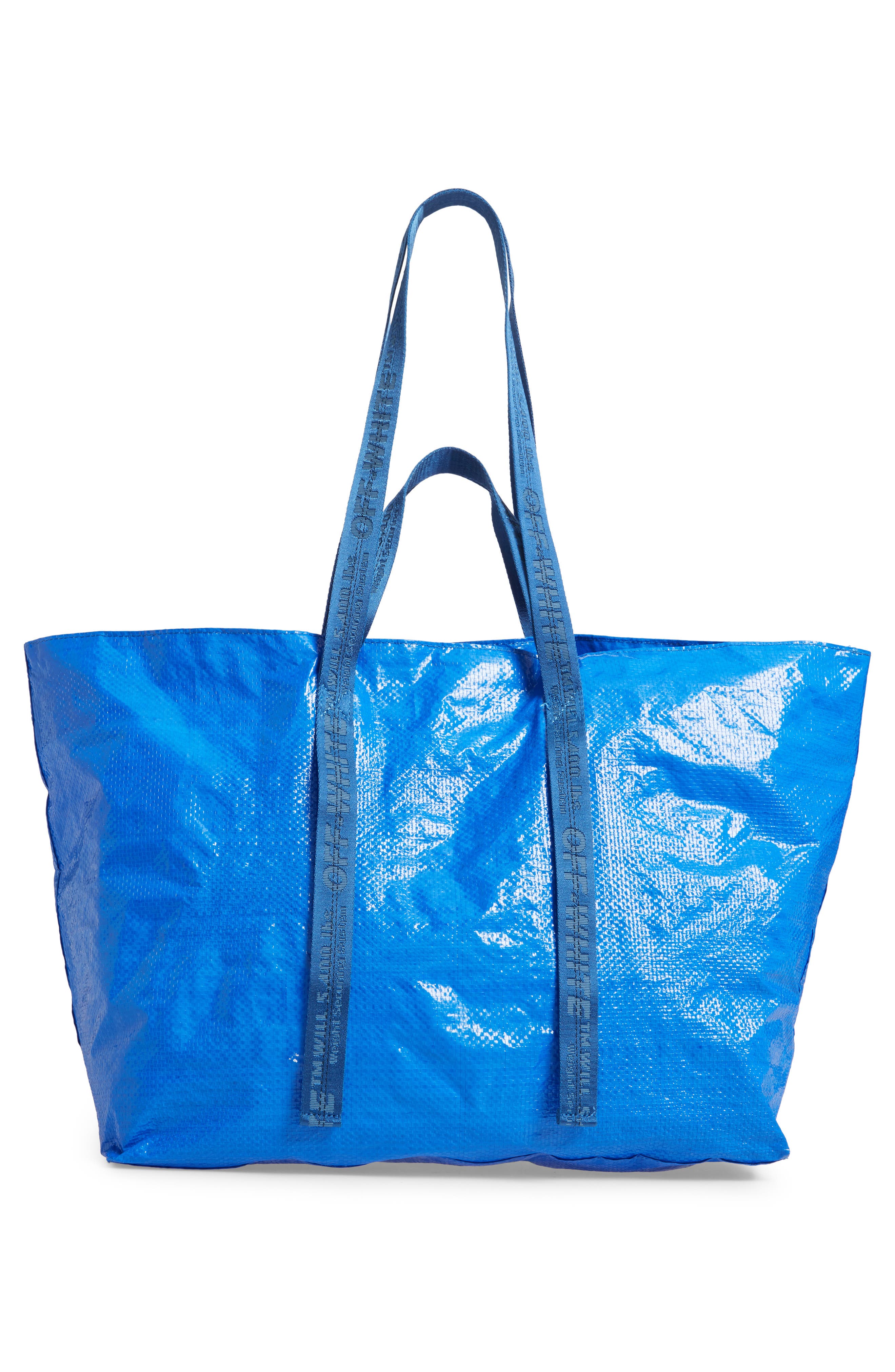 New Commercial Tote, Alternate, color, BLUE WHITE